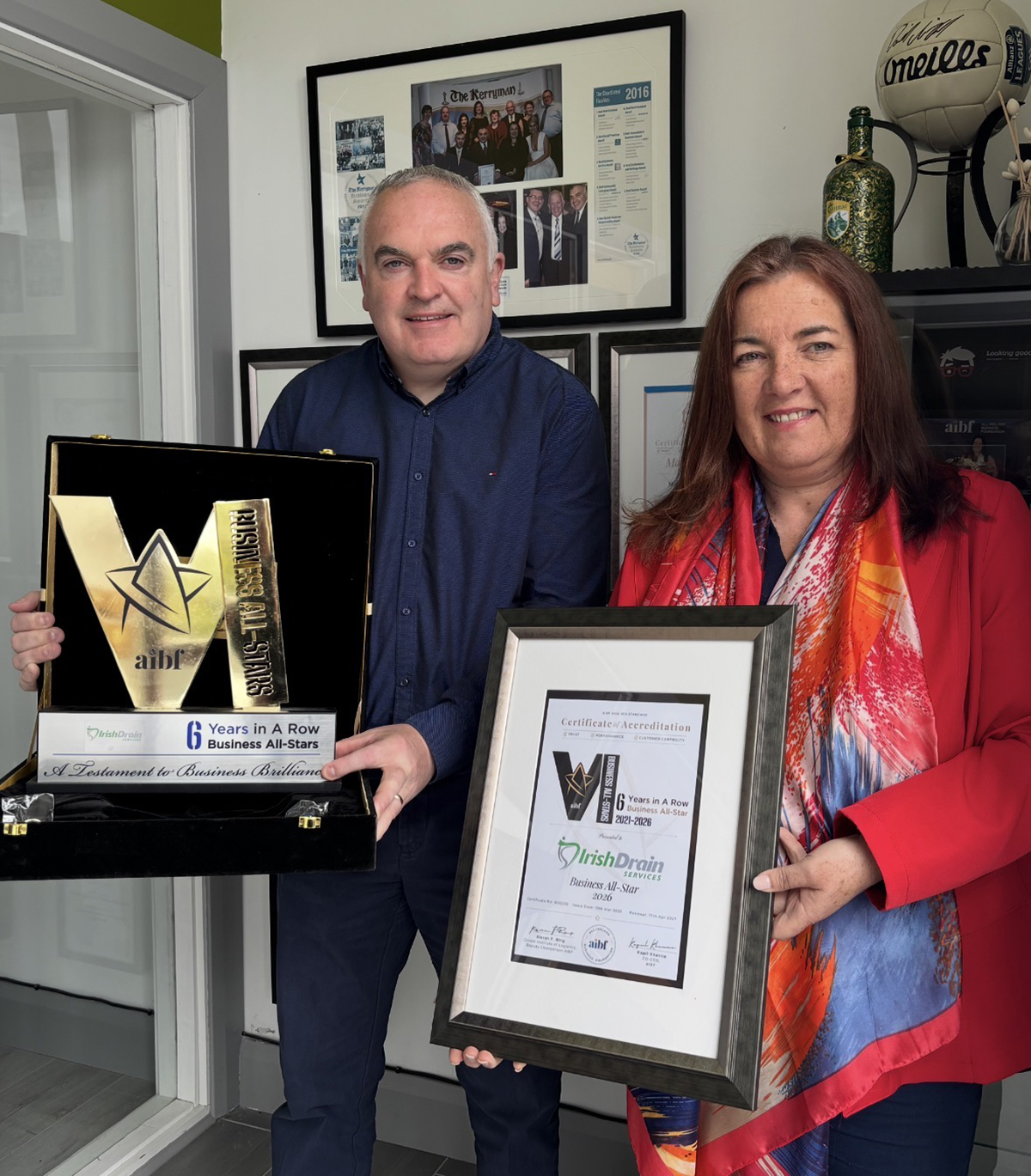 Irish Drain Services AIBF All-Star Awards 6 in a Row